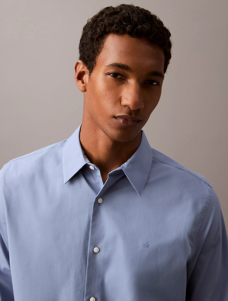 Calvin Klein Men's Casual Shirt - Blue - 