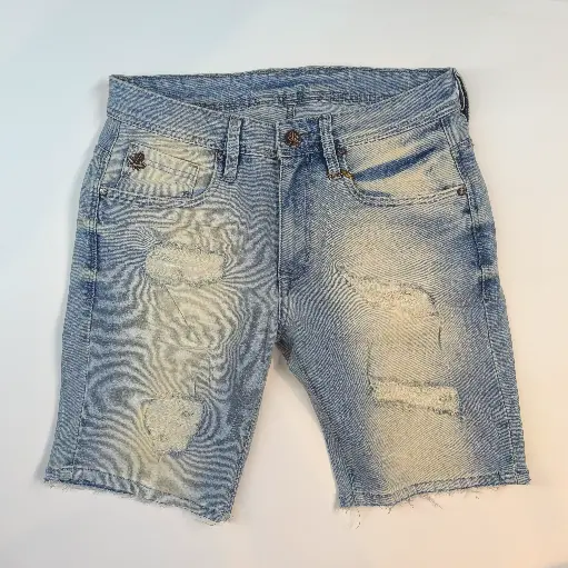 [JFM588206] BERMUDAS JEANS SHORT NATUREX STONE WASH DESTROYED