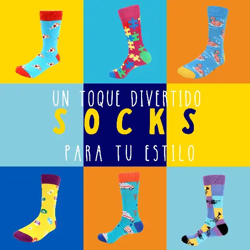 Calcetines Parquet graficas Happy Sock media