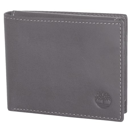 [JFM5818085] Timberland Men S Bifold Wallet Genuine Leather Flip ID Billfold Holder Passcase
