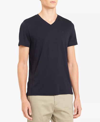 [JFM5818677] Men's Liquid Touch V-Neck T-Shirt Navy 