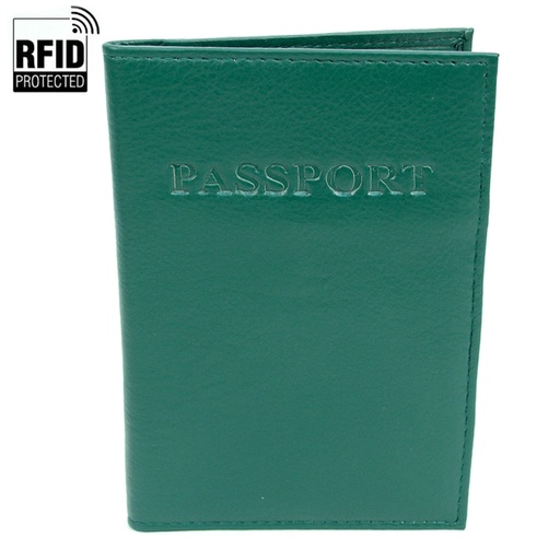 [JFM5818786] RFID Genuine Leather Passport Case RFID-GLPC1