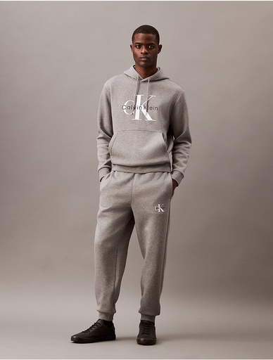 Calvin Klein Men's Monogram Logo Fleece Joggers - Grey - XS