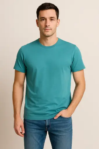 TEE BASICO SHUMBO TW-744 CUELLO REDONDO